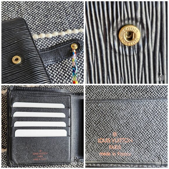 Louis Vuitton Epi Leather Bi-Fold Snap Wallet – EUC Black - Picture 13 of 16